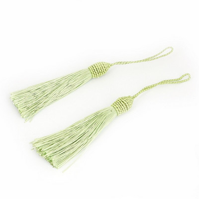 Cercei cu ciucuri de 9 cm pentru femei, ciucuri decorative din mătase pentru perdele, articole de îmbrăcăminte, bijuterii, materiale pentru descoperiri, 10 buc/lot