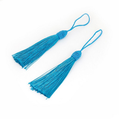 Cercei cu ciucuri de 9 cm pentru femei, ciucuri decorative din mătase pentru perdele, articole de îmbrăcăminte, bijuterii, materiale pentru descoperiri, 10 buc/lot