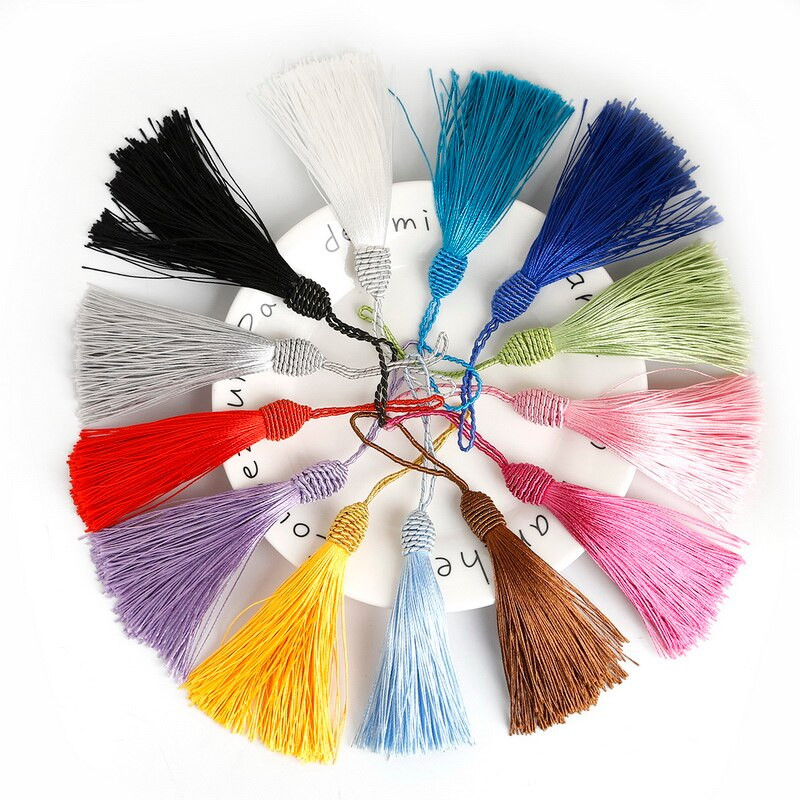 Cercei cu ciucuri de 9 cm pentru femei, ciucuri decorative din mătase pentru perdele, articole de îmbrăcăminte, bijuterii, materiale pentru descoperiri, 10 buc/lot