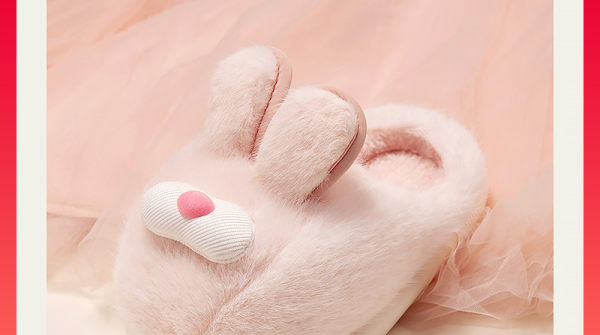 Detské papuče pre dievčatá v dvoch farbách