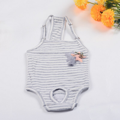 Triibuline ühes tükis rihm Lemmiklooma füsioloogilised püksid koera menstruatsioonipüksid kaisukaru kutsikas hügieenipüksid koera aluspüksid koera aluspüksid