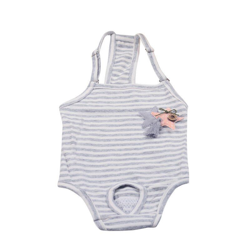 Triibuline ühes tükis rihm Lemmiklooma füsioloogilised püksid koera menstruatsioonipüksid kaisukaru kutsikas hügieenipüksid koera aluspüksid koera aluspüksid