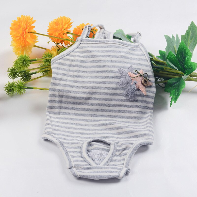 Triibuline ühes tükis rihm Lemmiklooma füsioloogilised püksid koera menstruatsioonipüksid kaisukaru kutsikas hügieenipüksid koera aluspüksid koera aluspüksid