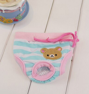 Bavlnené medvedíky, samice, psy, šteňatá, hygienické nohavičky, plienky, spodná bielizeň, hygienické mačacie roztomilé fyziologické nohavičky pre malé domáce zvieratá