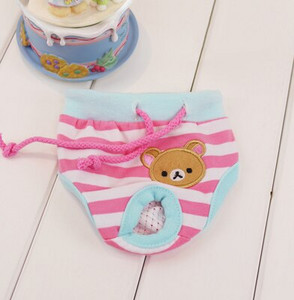 Bavlnené medvedíky, samice, psy, šteňatá, hygienické nohavičky, plienky, spodná bielizeň, hygienické mačacie roztomilé fyziologické nohavičky pre malé domáce zvieratá