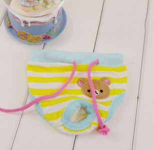 Bavlnené medvedíky, samice, psy, šteňatá, hygienické nohavičky, plienky, spodná bielizeň, hygienické mačacie roztomilé fyziologické nohavičky pre malé domáce zvieratá