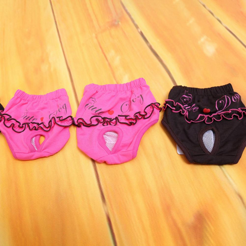 Prevenirea infectiilor Decor plisat Câine Pantaloni fiziologici Lenjerie intima Accesorii pentru animale de companie