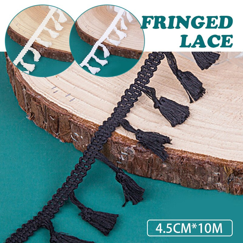 10 metara pamučne niti rese čipke obrezivanje kićanka diy šivanje jastuk kauč zavjesa stolnjak odjeća dekoracija ručno izrađeni diy materijal