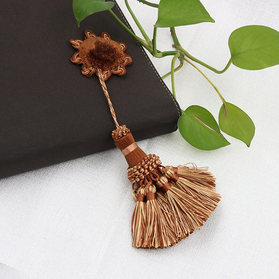 1 gabalas gėlių kutai Kabantys pakabukas dekoravimas kutais Maži kutai kraštų pynimas kabantis rutulinis užuolaidos priedas Raktų kutas