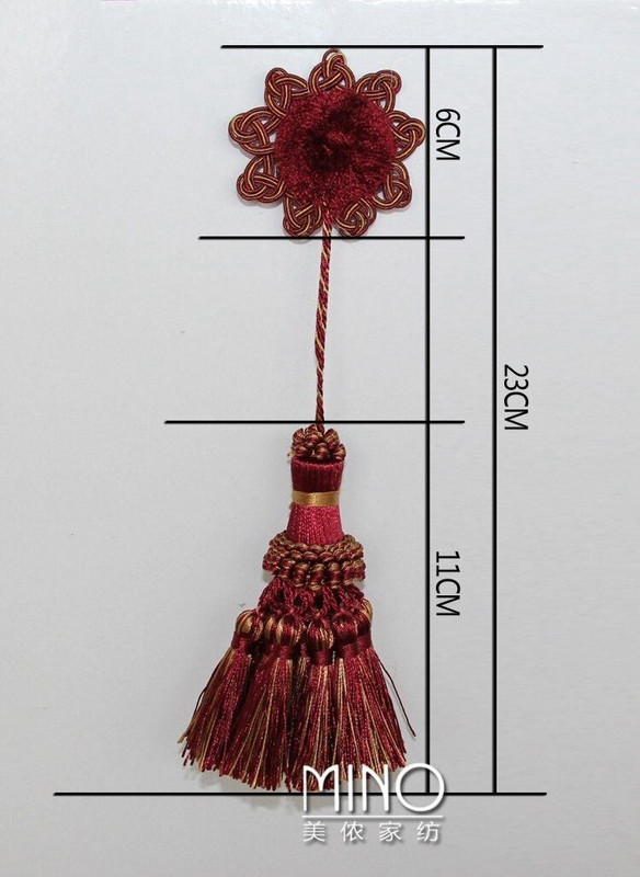 1 gabalas gėlių kutai Kabantys pakabukas dekoravimas kutais Maži kutai kraštų pynimas kabantis rutulinis užuolaidos priedas Raktų kutas