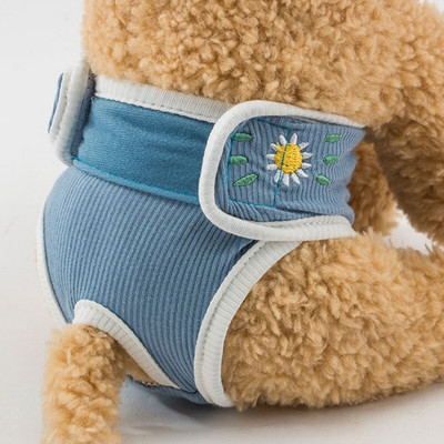 Scutec pentru câini Pantaloni fiziologici sanitari reutilizabili lavabili Chiloți pentru femeie pentru câini Pantaloni scurți Lenjerie de corp Slip pentru articole pentru animale de companie Scutece