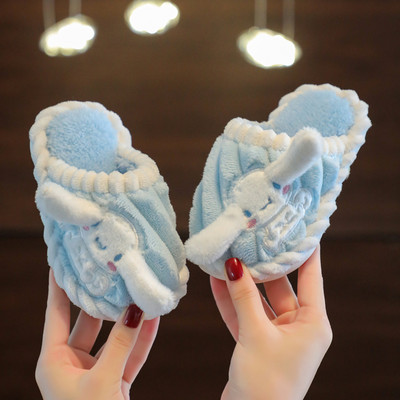 Παιδικές βελούδινες παντόφλες για κορίτσια σε διάφορα χρώματα