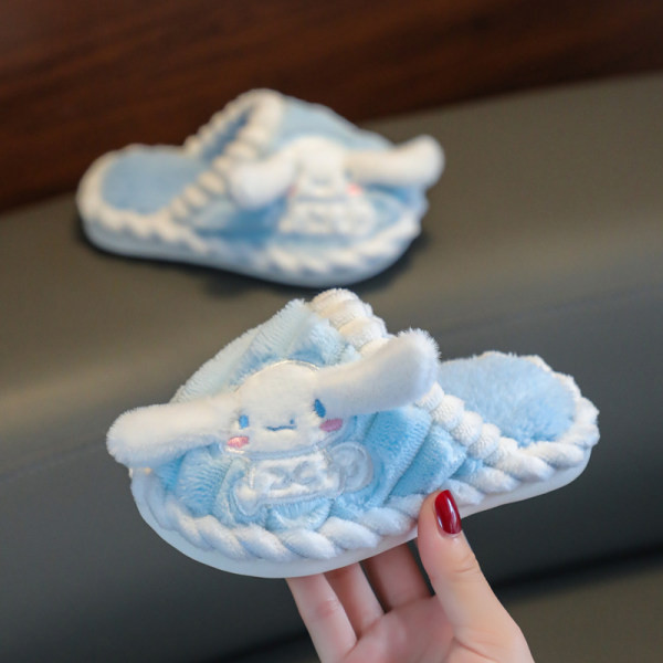 Παιδικές βελούδινες παντόφλες για κορίτσια σε διάφορα χρώματα