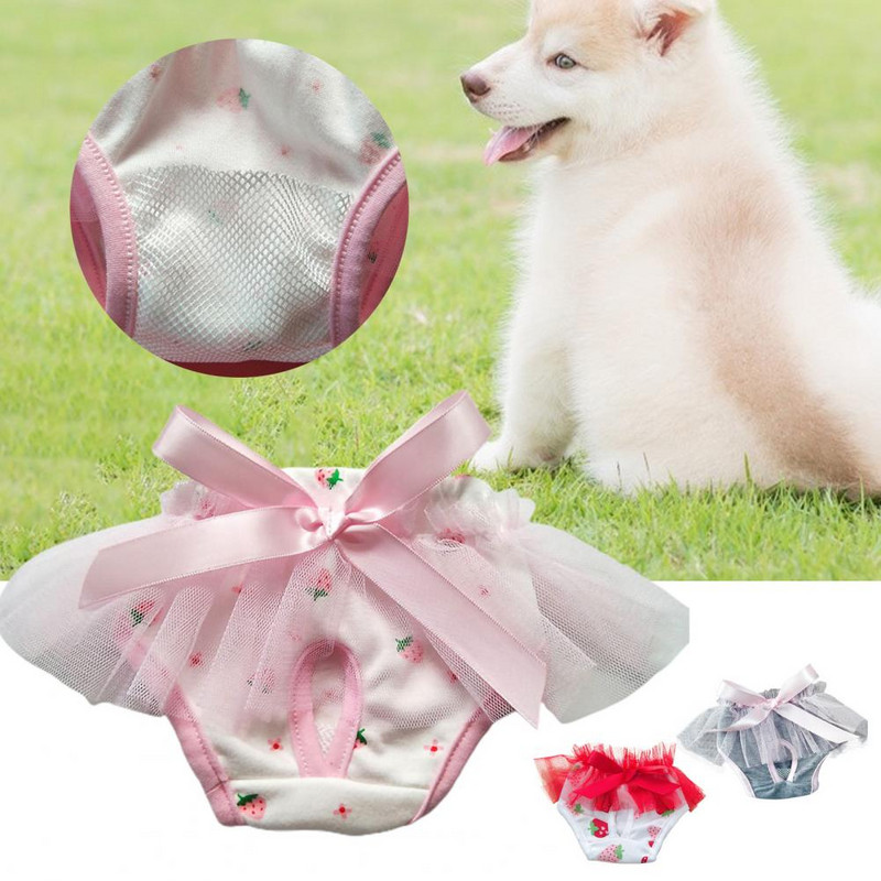 Wearable επαναχρησιμοποιήσιμα No Pilling εσώρουχα για κουτάβια Σλιπ για κατοικίδια για θηλυκά σκυλιά Σλιπ για κατοικίδια κοντό παντελόνι για κατοικίδια