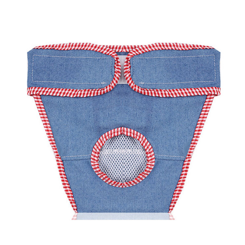 Pingutusnööriga emase koera mähe õõnsa disainiga Vastupidav korduvkasutatav reguleeritav kauakestev veeimavus koertele