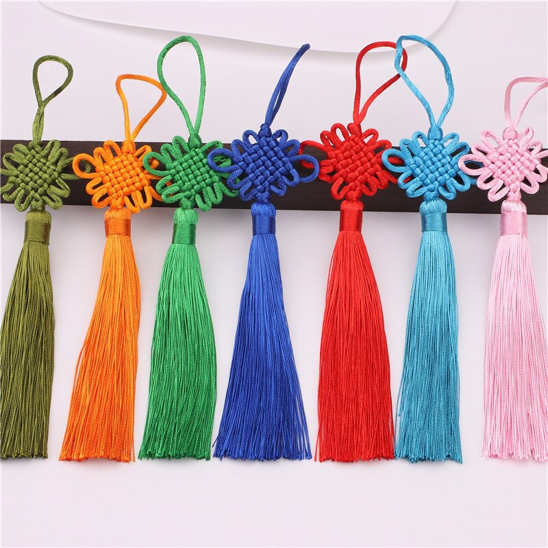 2 ks/sada čínskych uzlov, strapcov, štetcov, ofín, kvetinových strapcov, príveskov, strapcov pre remeslá, DIY domáce odevné dekorácie, doplnky