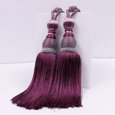 Meetee 1paar(2tk) 77cm Kardinate tupsudega ripats Aksessuaarid Pallihoidja Rippvöö kodukaunistuseks TF001