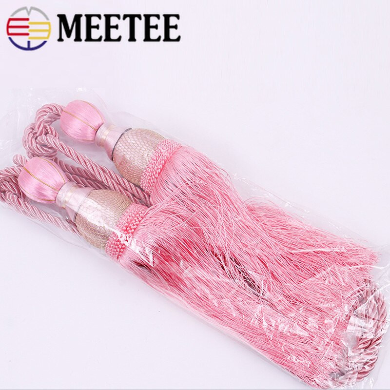 Meetee 1paar(2tk) 77cm Kardinate tupsudega ripats Aksessuaarid Pallihoidja Rippvöö kodukaunistuseks TF001