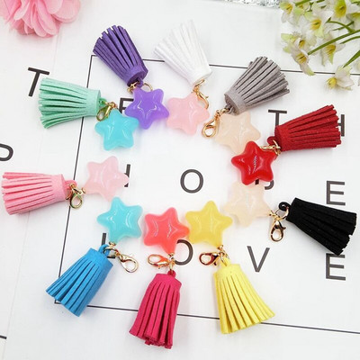 5PC/Lot Fashion Mini Star Tassel Κοσμήματα Κουρτίνα Ενδύματα Διακοσμητικά αξεσουάρ Key Bag Hand Catenary κρεμαστό μενταγιόν Craft φούντες DIY