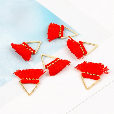 Mitmevärviline 25 mm kolmepoolne tutt/polüestertutt/DIY Dekoratsioon/käsitöö Kotid Riided Kardinad Dekoratiivsed tarvikud