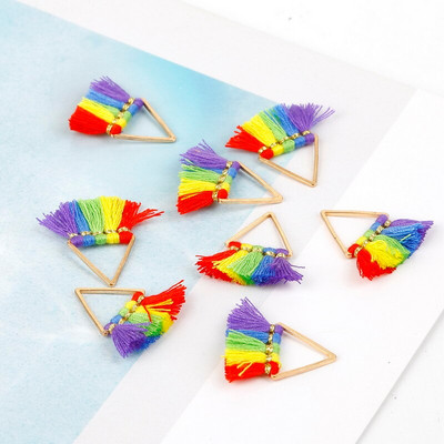 Mitmevärviline 25 mm kolmepoolne tutt/polüestertutt/DIY Dekoratsioon/käsitöö Kotid Riided Kardinad Dekoratiivsed tarvikud