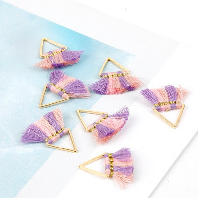 Mitmevärviline 25 mm kolmepoolne tutt/polüestertutt/DIY Dekoratsioon/käsitöö Kotid Riided Kardinad Dekoratiivsed tarvikud