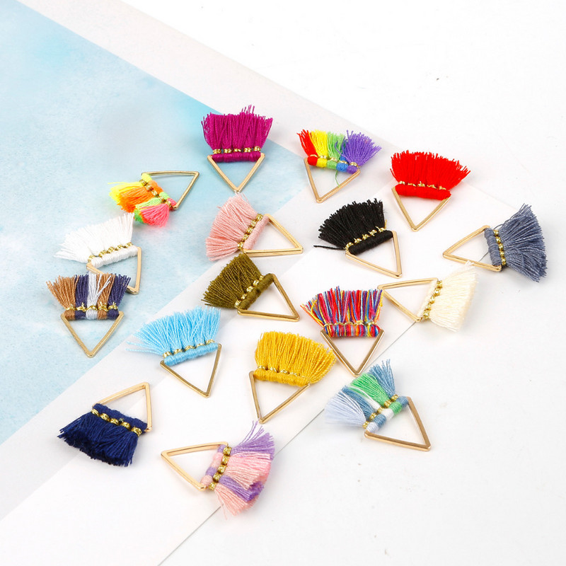 Mitmevärviline 25 mm kolmepoolne tutt/polüestertutt/DIY Dekoratsioon/käsitöö Kotid Riided Kardinad Dekoratiivsed tarvikud