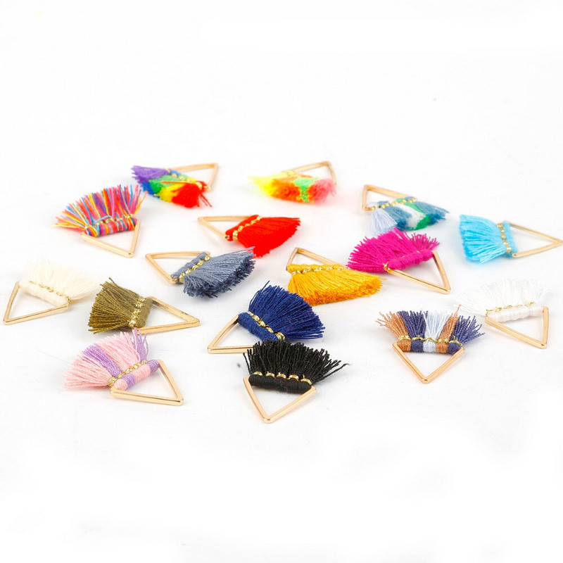 Mitmevärviline 25 mm kolmepoolne tutt/polüestertutt/DIY Dekoratsioon/käsitöö Kotid Riided Kardinad Dekoratiivsed tarvikud