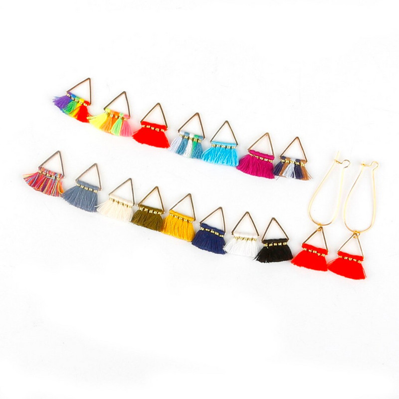 Mitmevärviline 25 mm kolmepoolne tutt/polüestertutt/DIY Dekoratsioon/käsitöö Kotid Riided Kardinad Dekoratiivsed tarvikud