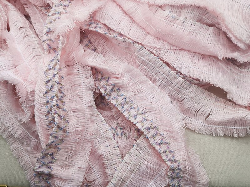 2 jardi polüesterkardin Pits Aksessuaarid Merevärvi etniline rida Fringe isetehtud rõivad, pitskaunistused, aksessuaarid 6,5 cm