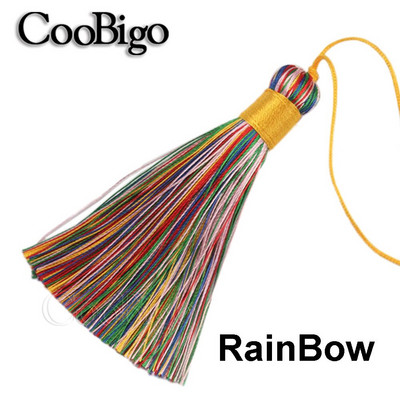 Kutų kutų apdailos priedai papuošalų gamyboje šilko satino kutų šepetys „pasidaryk pats“ auskarai, raktų pakabukas, pakabukas, rankų darbo amatų dekoras