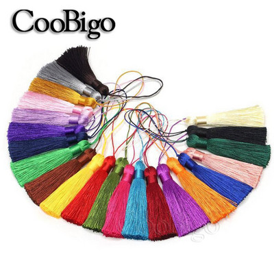 Kutų kutų apdailos priedai papuošalų gamyboje šilko satino kutų šepetys „pasidaryk pats“ auskarai, raktų pakabukas, pakabukas, rankų darbo amatų dekoras