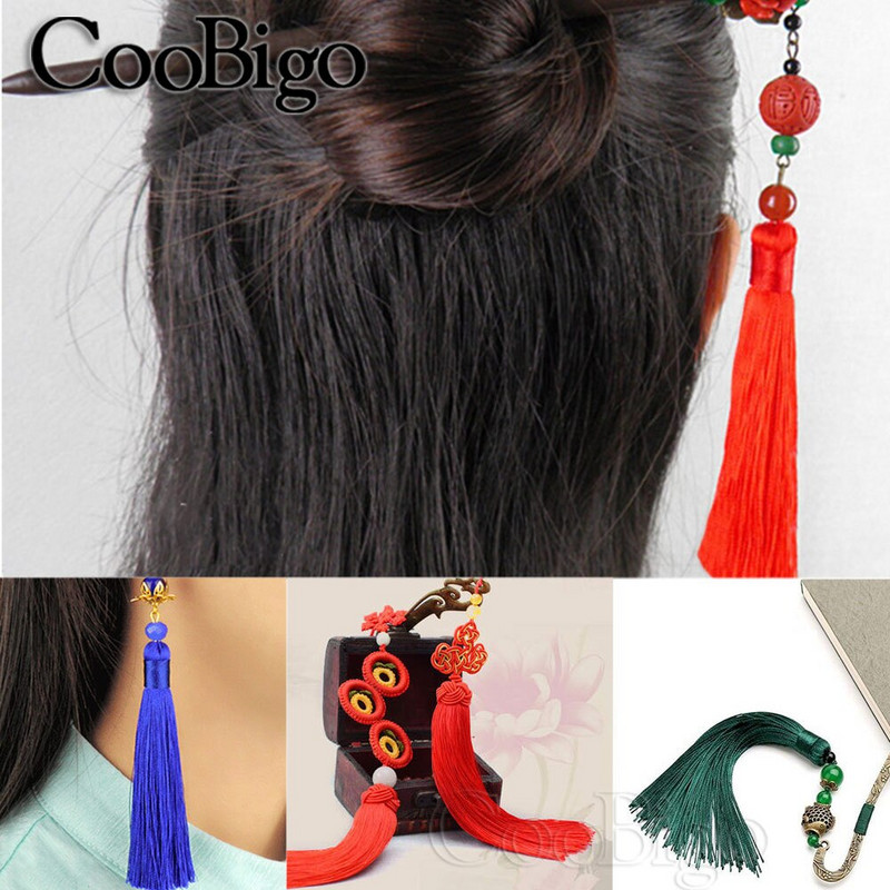 Kutų kutų apdailos priedai papuošalų gamyboje šilko satino kutų šepetys „pasidaryk pats“ auskarai, raktų pakabukas, pakabukas, rankų darbo amatų dekoras