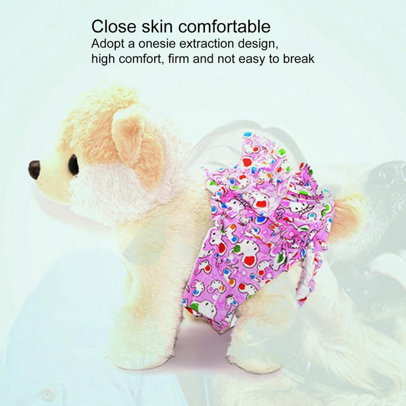 Plienka pre psov s kreslenou potlačou, zdravotná starostlivosť, priedušné, proti obťažovaniu domácich zvierat, fyziologické nohavice pre samice psov