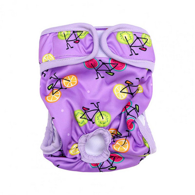 Durabil, drăguț, imprimare fructe pentru animale de companie, câine, pantaloni sanitari, scutec pentru câini, ușor de purtat, anti-infectie