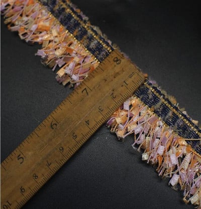 1 meter šírka 2,5 cm nylonová zlatá strapcová strapcová vyšívaná čipkovaná stuha ručne vyrobená DIY kostýmová šiatková šijacia potreba remeslo