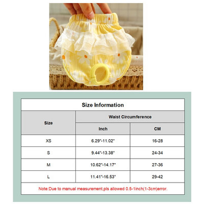 Dievčenské princezná Hygienické nohavičky pre psov Pohodlné plienky pre psov Fyziologické nohavičky Šteniatko Čivava Pudel Prateľné Šortky pre psov