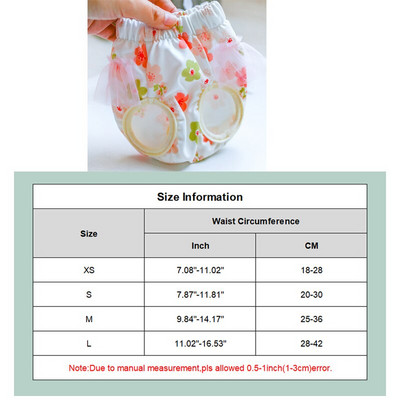 Dievčenské princezná Hygienické nohavičky pre psov Pohodlné plienky pre psov Fyziologické nohavičky Šteniatko Čivava Pudel Prateľné Šortky pre psov