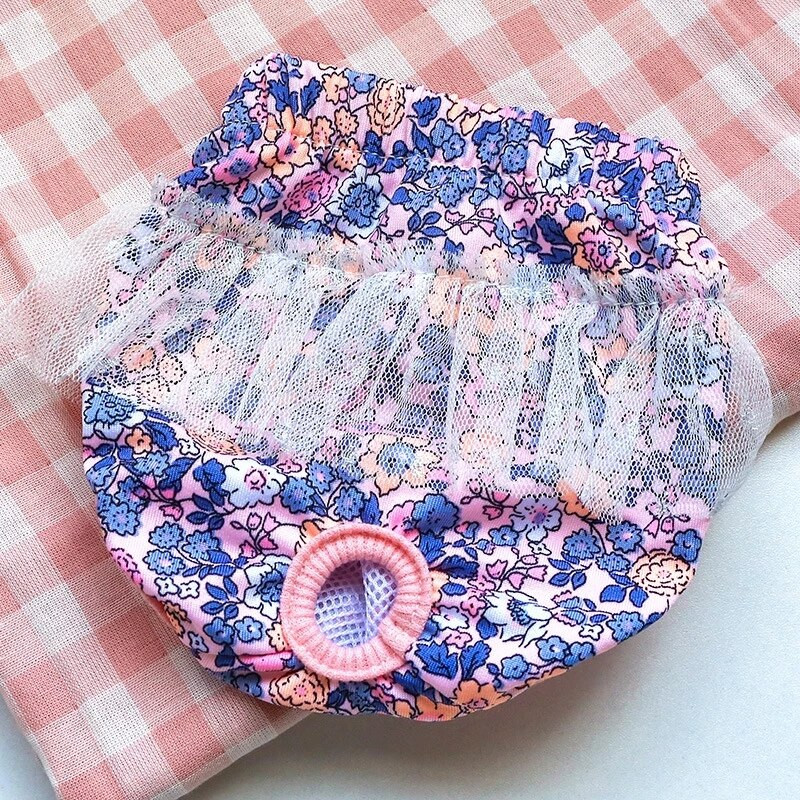 Dievčenské princezná Hygienické nohavičky pre psov Pohodlné plienky pre psov Fyziologické nohavičky Šteniatko Čivava Pudel Prateľné Šortky pre psov