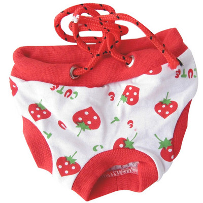 Pantaloni scurți sanitari pentru câini cu buline cu buline Pantaloni fiziologici pentru câini de companie Pantaloni scurți pentru cățeluși drăguți pentru menstruație Slip S-XL