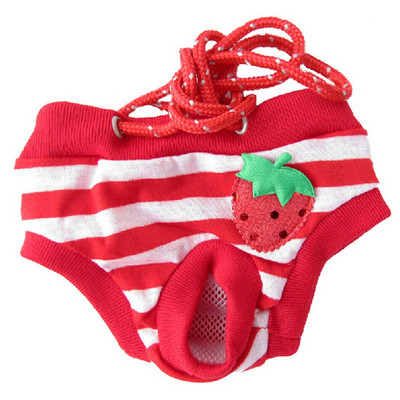 Pantaloni scurți sanitari pentru câini cu buline cu buline Pantaloni fiziologici pentru câini de companie Pantaloni scurți pentru cățeluși drăguți pentru menstruație Slip S-XL