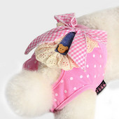 Bow Dog Физиологични предпазни панталони Анти-тормозно бельо Кученце Женски малки средни кучета Котки Стоки за домашни любимци