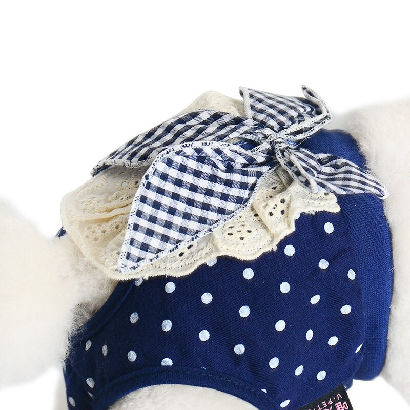 Bow Dog Физиологични предпазни панталони Анти-тормозно бельо Кученце Женски малки средни кучета Котки Стоки за домашни любимци