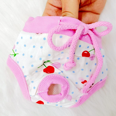 Παντελόνι υγιεινής κοριτσιών για σκύλους Βαμβακερά μαλακά άνετα κουτάβια κατοικίδιων ζώων γάτα Γυναικεία εσώρουχα Κοστούμια SML Προϊόντα Pugs