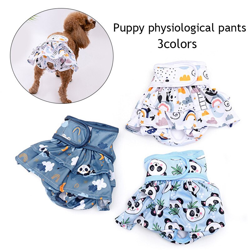 Scutece pentru animale de companie Scutece pentru cățeluș Lenjerie de corp Scutec pentru femeie Câine Pisică Chiloți sanitari Pantaloni scurți fiziologici Pantaloni pentru câini mici și mijlocii