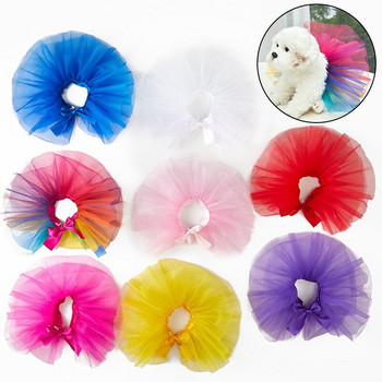 Puppy Summer Cute Clothes Tutu Skirt Pet Cosplay Clothes Princess Style Fluffy Bright Tulle Pet\'s Dress Tutu Para Perros