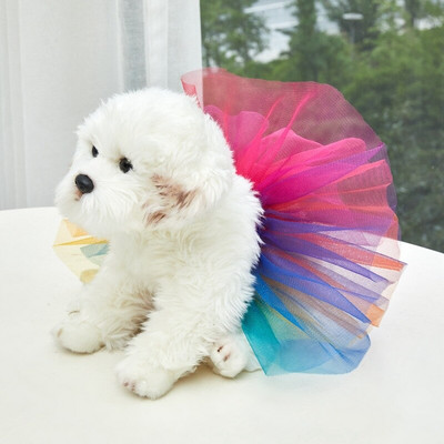 Puppy Summer Cute Clothes Tutu Skirt Pet Cosplay Clothes Princess Style Fluffy Bright Tulle Pet`s Dress Tutu Para Perros