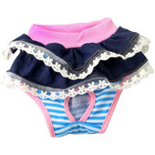 Perive fiziološke kratke hlače za kućne ljubimce za višekratnu upotrebu, elastične pelene za štene Prozračne gaćice Higijensko donje rublje za male pse