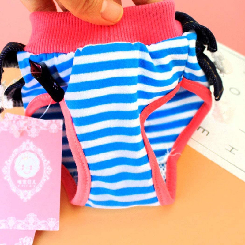 Perive fiziološke kratke hlače za kućne ljubimce za višekratnu upotrebu, elastične pelene za štene Prozračne gaćice Higijensko donje rublje za male pse