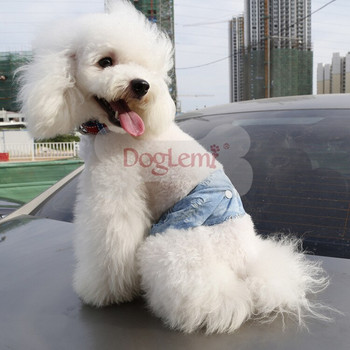 Μόδα κατοικίδιο σκύλος τρύπα τζιν φυσιολογικό κοστούμι ζώνης σκυλάκι Εμμηνορροϊκό παντελόνι κουτάβι σορτς ρούχα για σκύλους αξεσουάρ 1τμχ